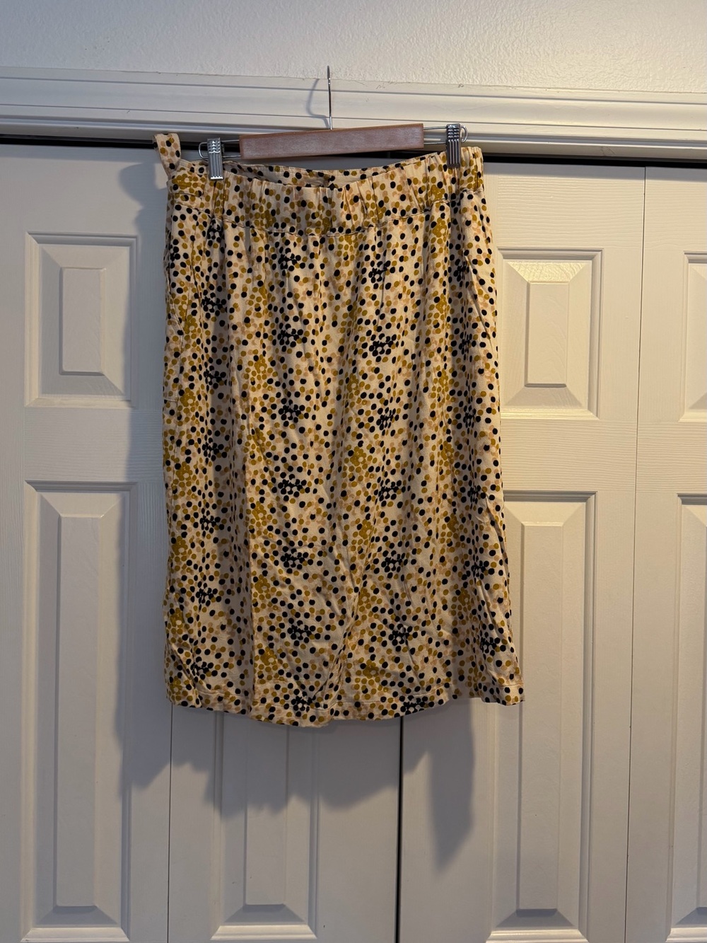 Mossimo Supply Co. Midi Skirt – Cream, Black & Yellow